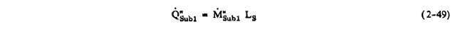 Equation 2-49. Q"Subl = M"Subl Ls