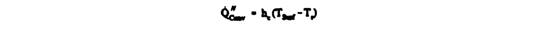 Equation 42b. Q"Conv = hc (Tsurf - Tr)