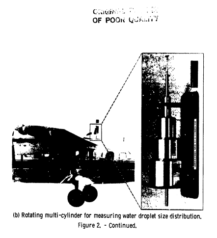 Figure 2b. Rotating multi-cylinder for measuring water droplet size distribution.