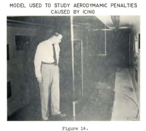 Figure 14. Model used to study aerodynamic penalties caused by icing.