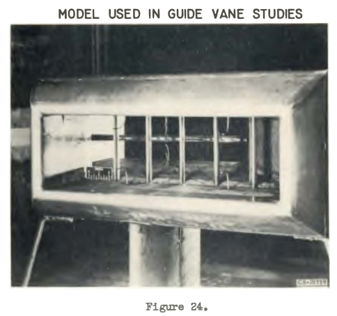 Figure 24. Model used in guide vane studies.