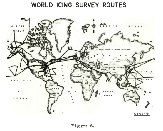 Figure 6. World icing survey sites.